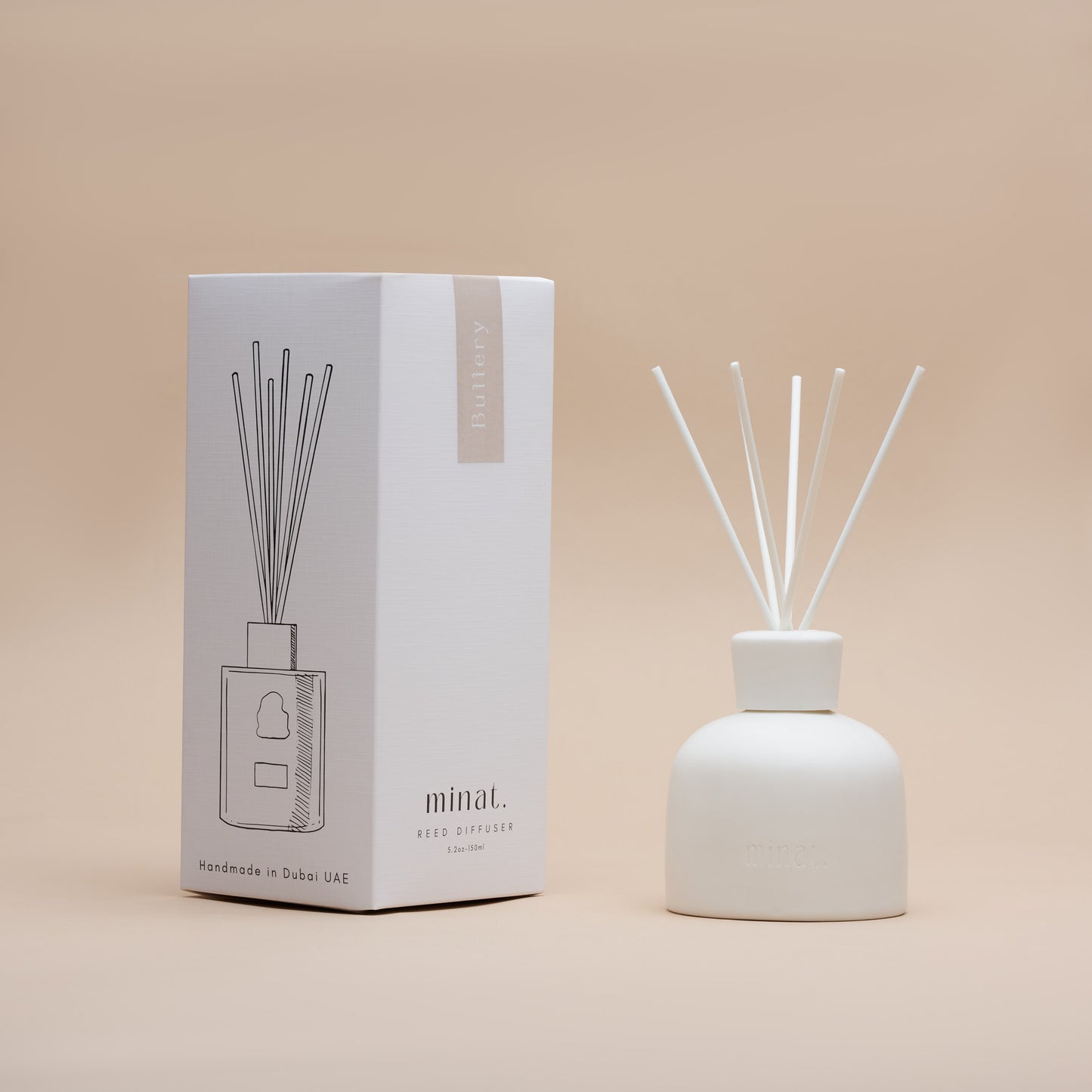 Buttery Natural Reed Diffuser Side Box