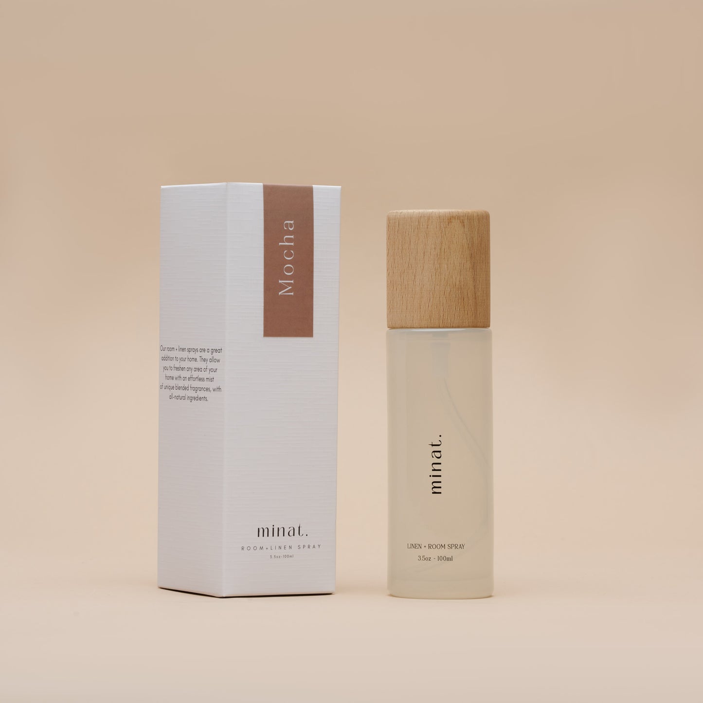 Mocha Natural Room + Linen Spray Side Box