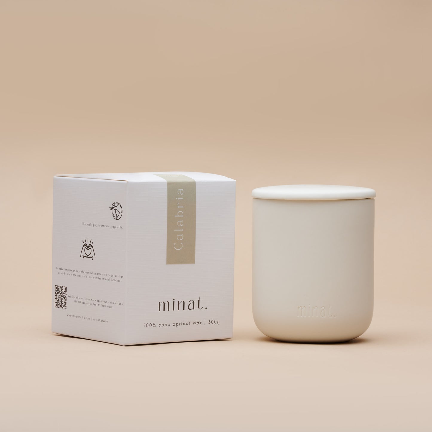 Calabria Natural Candle Side Box