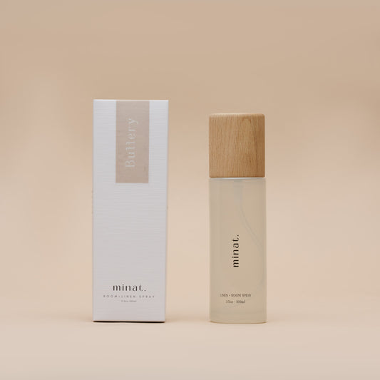 Buttery Natural Room + Linen Spray Front Box