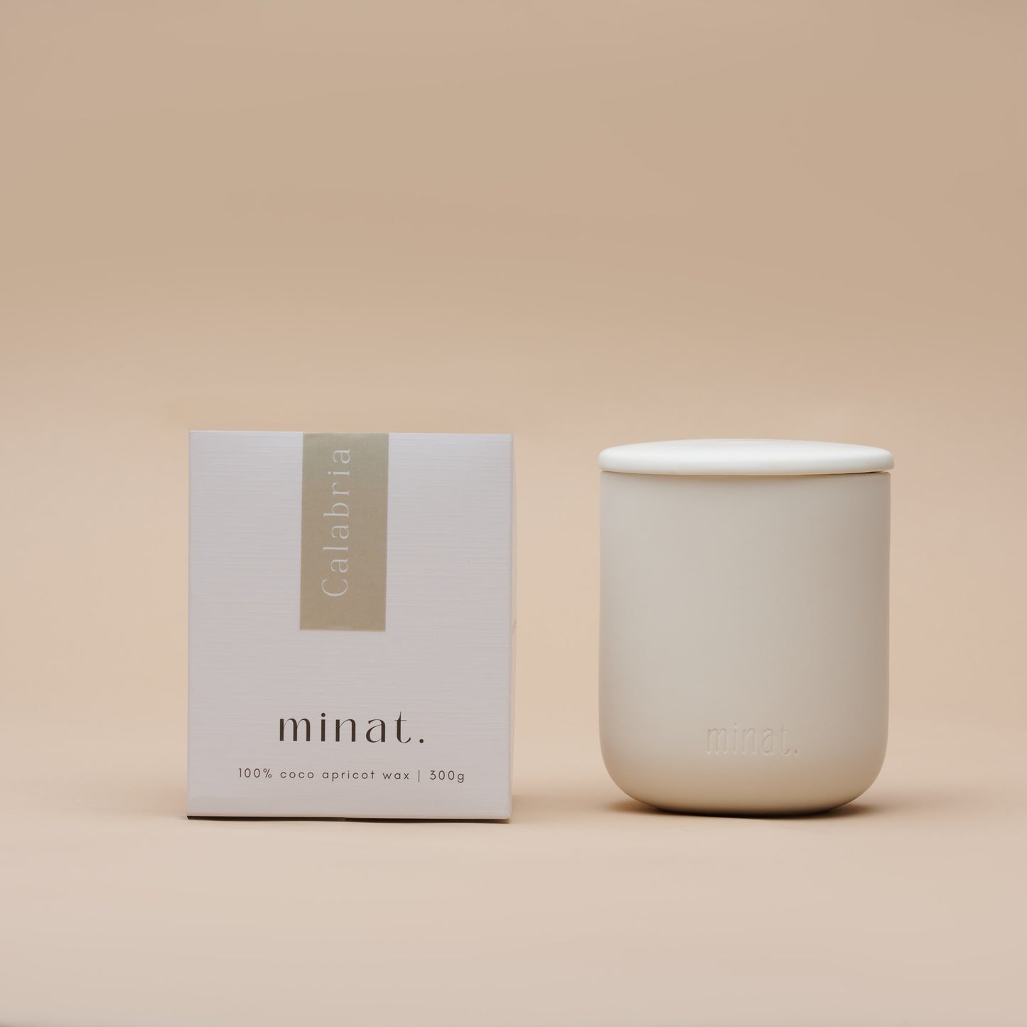 Calabria Natural Candle Front Box