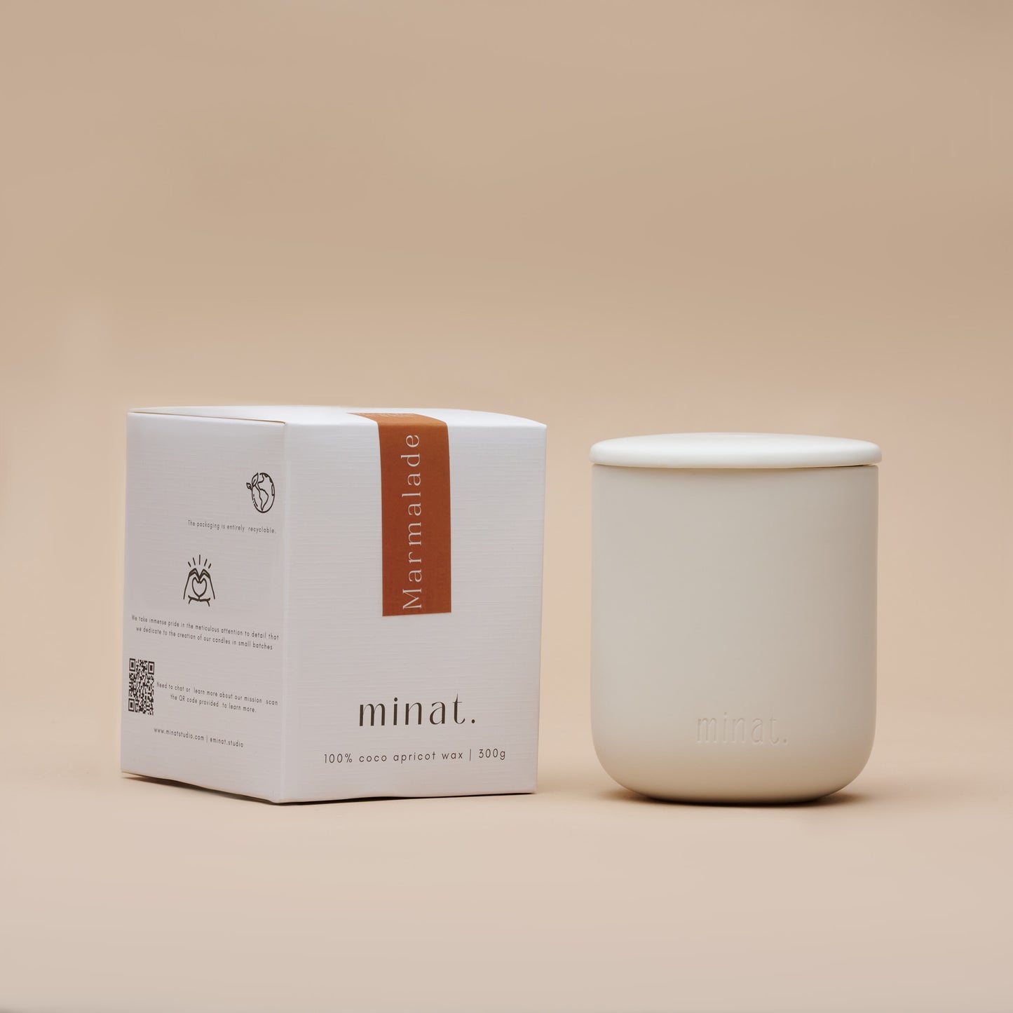 Marmalade Natural Candle Side Box