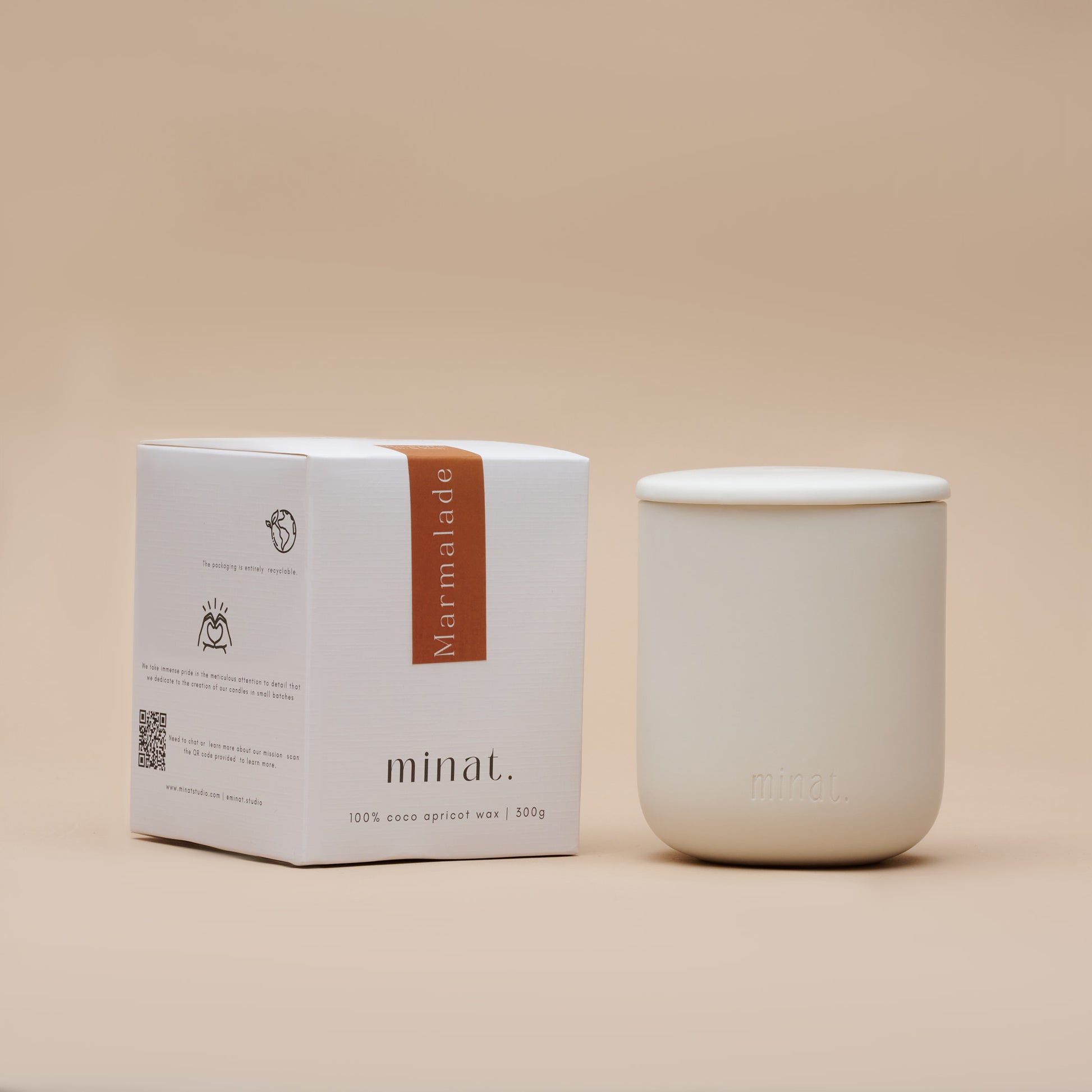 Marmalade Natural Candle Side Box